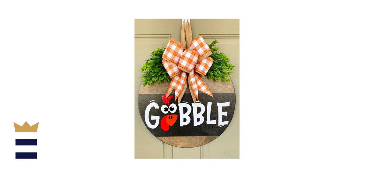 SweetiePieCollection Front Door Thanksgiving Wreath