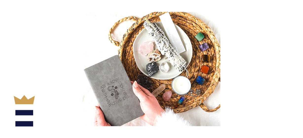 The Mindful Collective Healing Crystals Set, 17 pc. Premium Chakra Crystals Box for Beginners