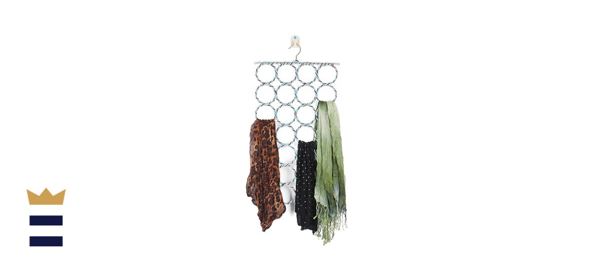 28 Loop Scarf Hanger Holder Closet Door Organizer Tie Belt Rack