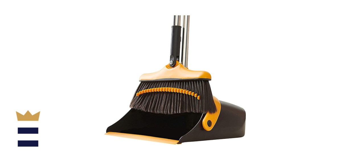 Trazon Long Handle Broom and Dustpan Magic Combo Set