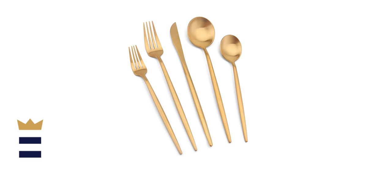 Vanys Matte Gold Silverware Set