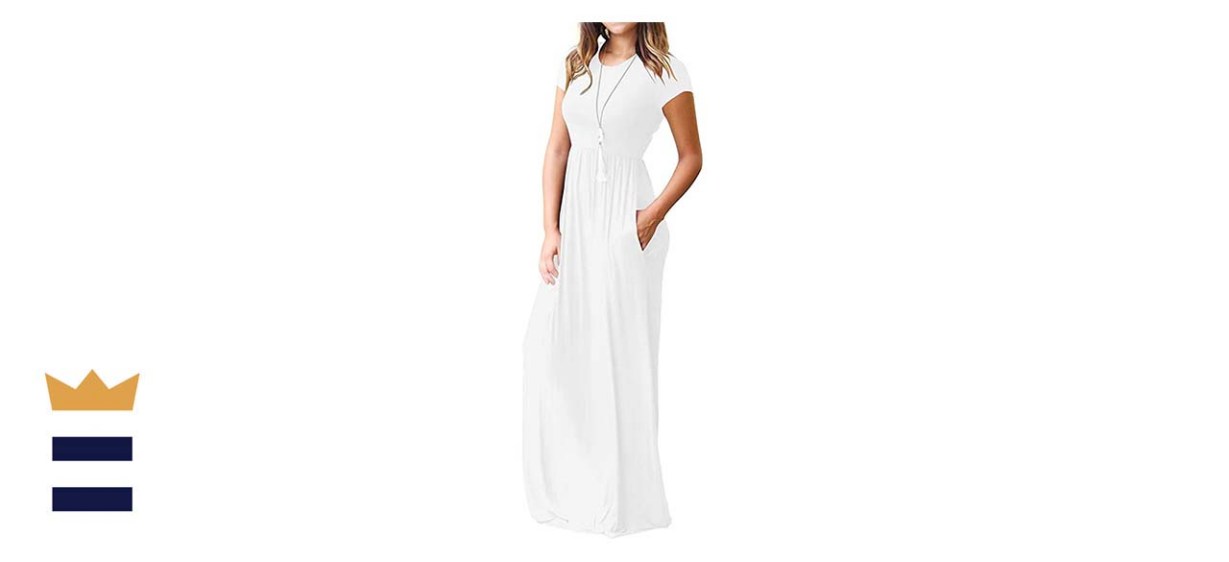 Viishow Women’s Short-Sleeve Loose Maxi Dress
