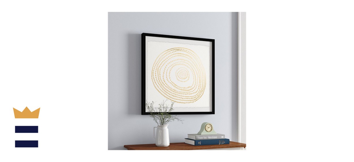Wade Logan Golden Swirl ― Picture Frame Print