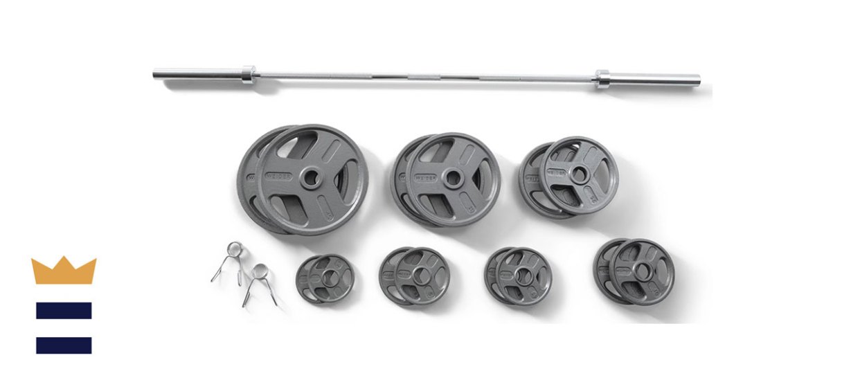 Weider 300 lb. Cast Iron Weight Set