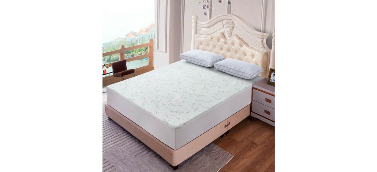 White Noise Hypoallergenic and Waterproof Fitted Mattress Protector