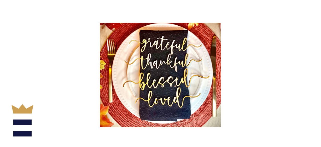 Words Fall Dining Table Setting