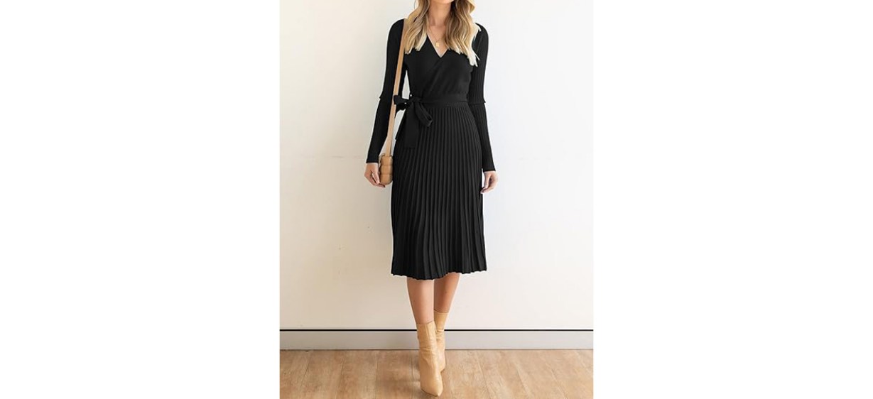 ZESICA Women's 2024 Fall Long Sleeve Wrap