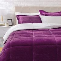 Amazon Basics Micromink Sherpa Comforter Bed Set