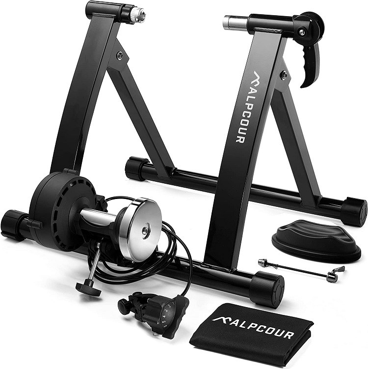 Alpcour Bike Trainer Stand Portable Stainless Steel Indoor Trainer