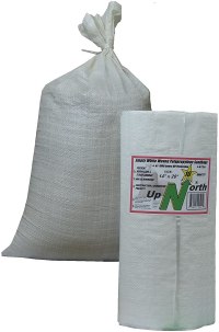 UpNorth Empty White Woven Polypropylene Sandbags