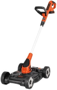 Black+Decker MTC220 20V Lithium Ion 3-in-1 Trimmer/Edger and Mower, 12"