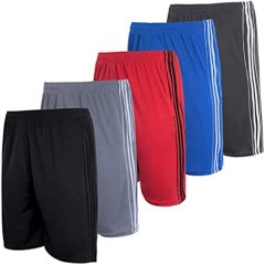 Real Essentials Boys 5-Pack Active Shorts