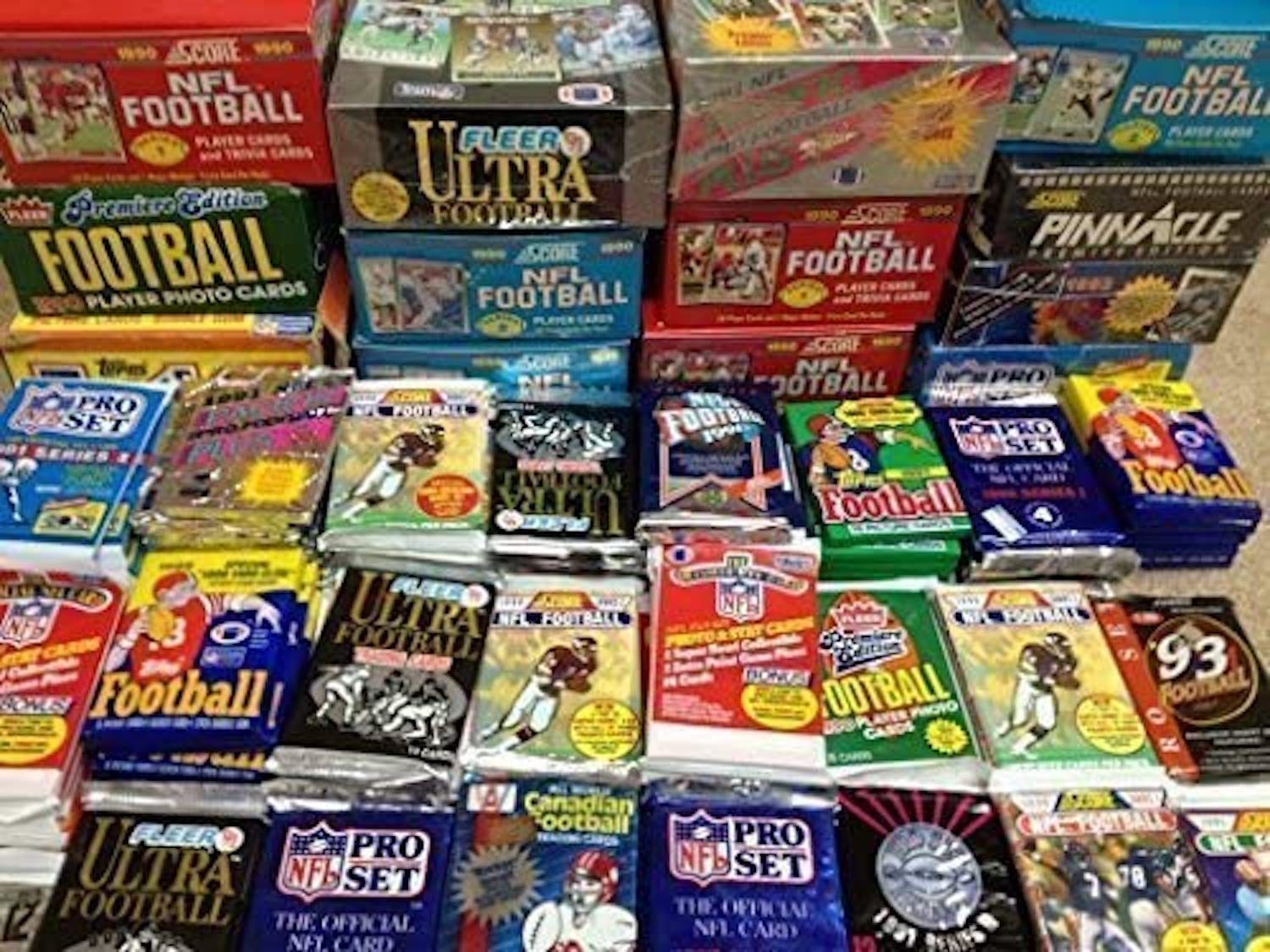 Topps 100 Vintage Football Cards in Old Sealed Wax Packs