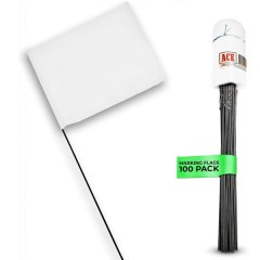 ACE Supply White Marking Flags