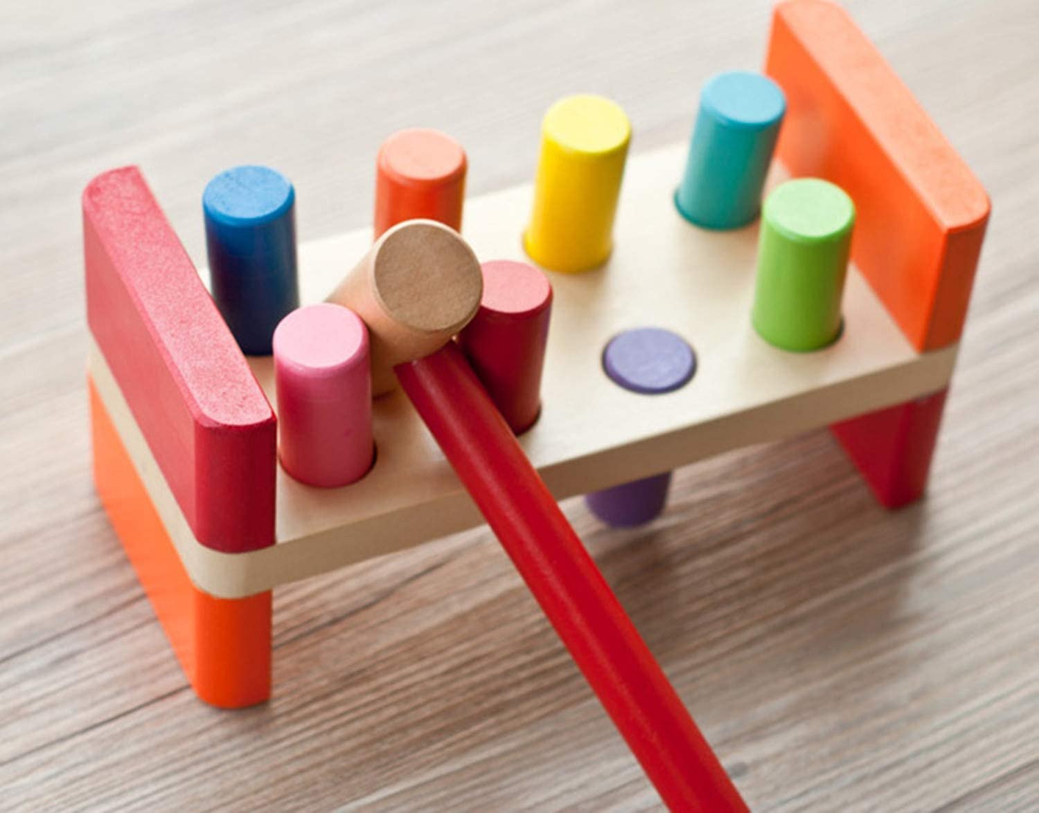 Joyshare Pounding Bench Wooden Toy with Mallet
