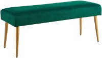 Ball & Cast Bench with Golden Powder Coating Legs