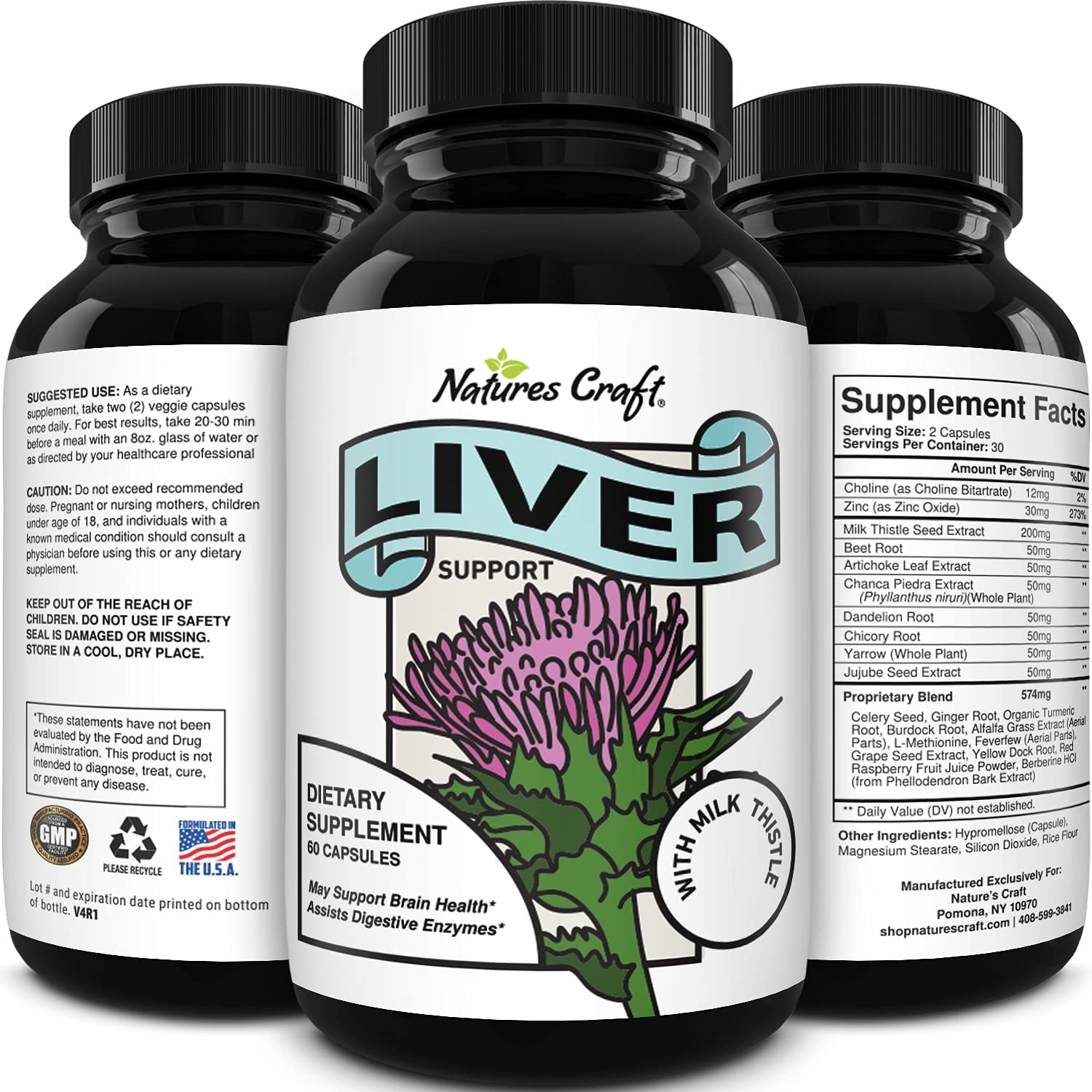 Nature's Craft Liver Support Supplement
