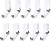 Amazon Essentials Boys' Cotton Crew Gym Socks