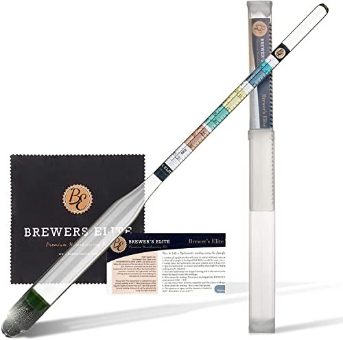 Brewer&#039;s Elite Hydrometer for Home Brew Beer, Wine, Mead, and Kombucha
