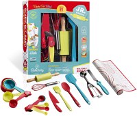 Baketivity Kids' Cooking and Baking Set with Recipe Cards
