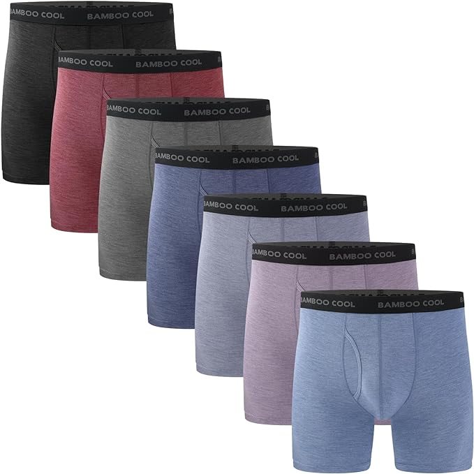 Bamboo Cool 4- or 7-pack Boxer Briefs