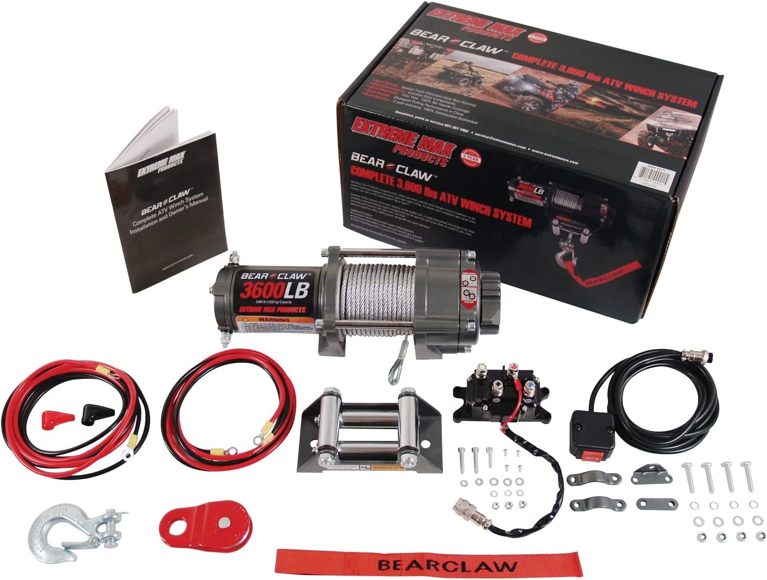 Extreme Max Bear Claw ATV/UTV Deluxe Winch Package