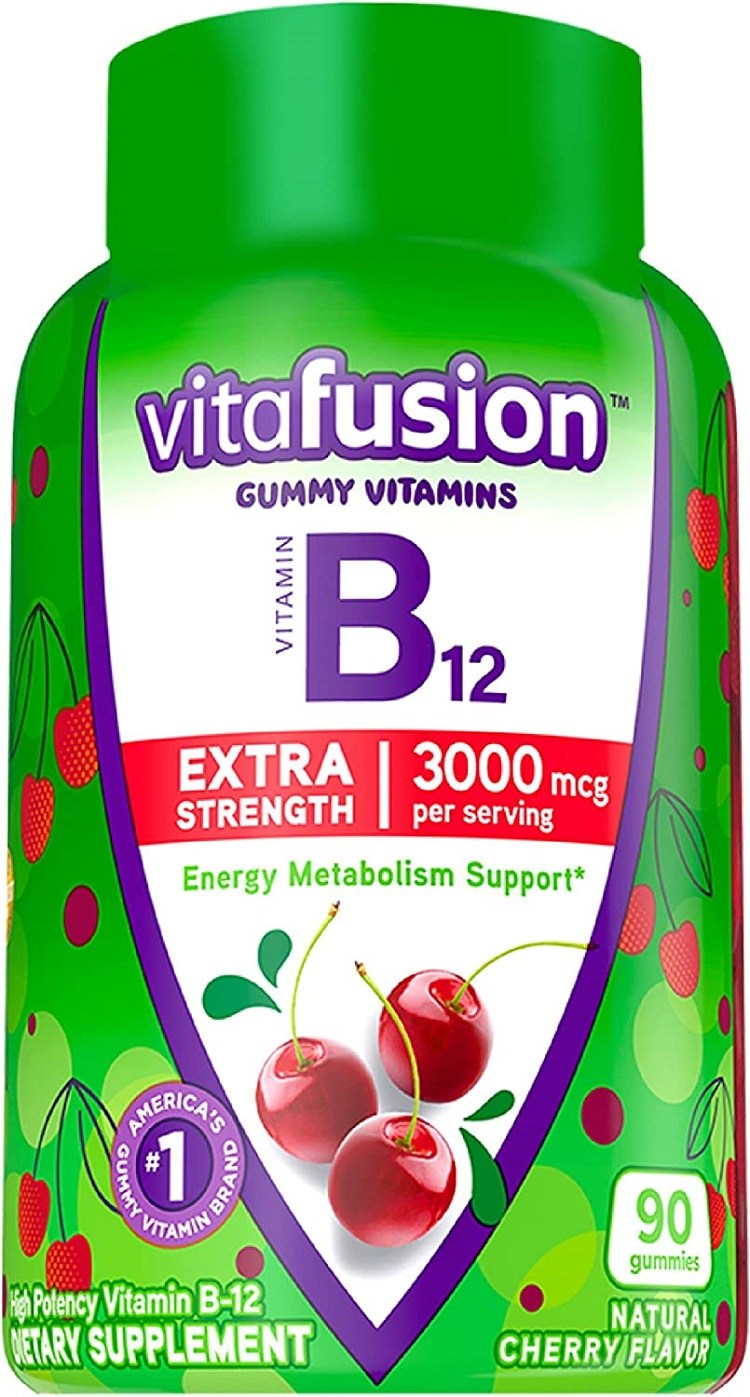 Vitafusion Extra Strength B12 Gummies, 90 Count