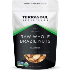 Terrasoul Superfoods Organic Brazil Nuts, 1 Lb - Raw