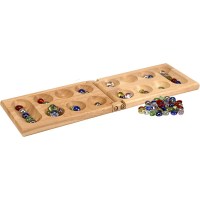 Pressman Mancala Real Wood Folding Set