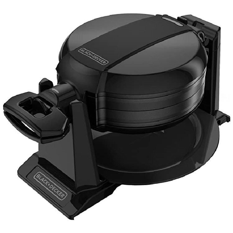 BLACK + DECKER Rotating Waffle Maker, Black