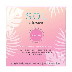 Jergens SOL Full Body Self Tanner Towelettes