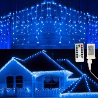 Brizled Blue Icicle Lights