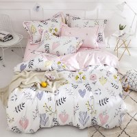 BuLuTu Floral Love Print Girls Duvet Cover
