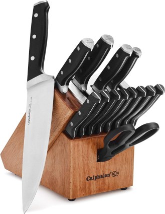 Calphalon 15-piece Kitchen Knife Set with Self-Sharpening Block