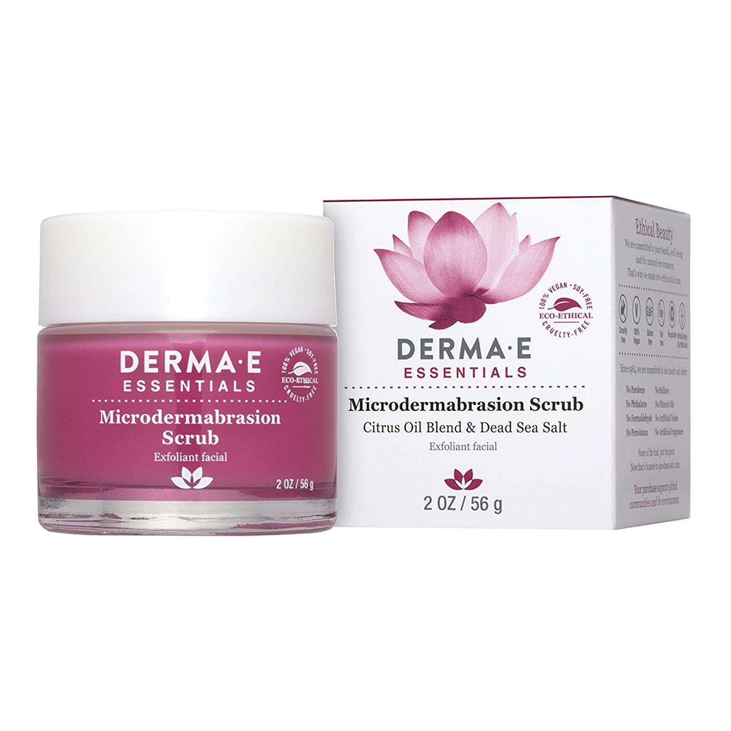 DERMA-E Microdermabrasion Scrub with Dead Sea Salt &amp; Citrus Essential Oils