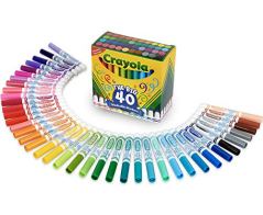 Crayola Washable Broad Line Markers, 40 Classic Colors