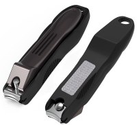 GLAMFIELDS Nail Clippers with No Splash Storage Box