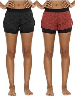 icyzone Athletic Yoga Shorts