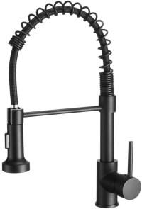 OWOFAN Modern Single Handle Spring Kitchen Faucet