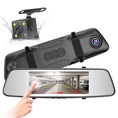 PRUVEEO D700 7-Inch Touch Screen Backup Camera Dash Cam