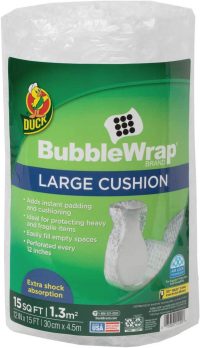 Duck Brand Large Bubble Wrap Roll, 5.16"