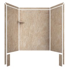 FlexStone Royale Three Panel Shower Wall