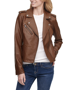 Levi's Women's Faux Leather Asymmetrical Motorcycle Jacket