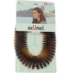 Scunci Stretch Hair Combs (3-Count)