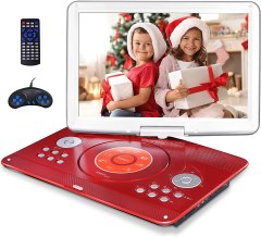 Jekero Portable DVD Player With Large Swivel Screen