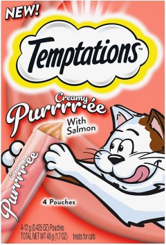 Temptations Creamy Purrrr-ee Lickable Purée Cat Treats