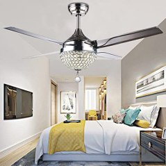 Morpholife Crystal Ceiling Fan with Lights