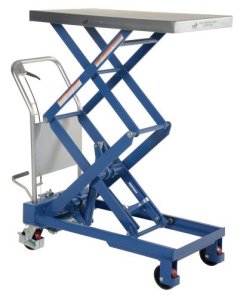 Vestil Hydraulic Elevating Cart with Double Scissor