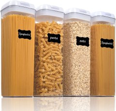 VTopMart Airtight Food Storage Containers (4-Pack)