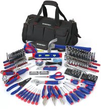WORKPRO Home Repair Hand Tool Kit Set with Carrying Bag